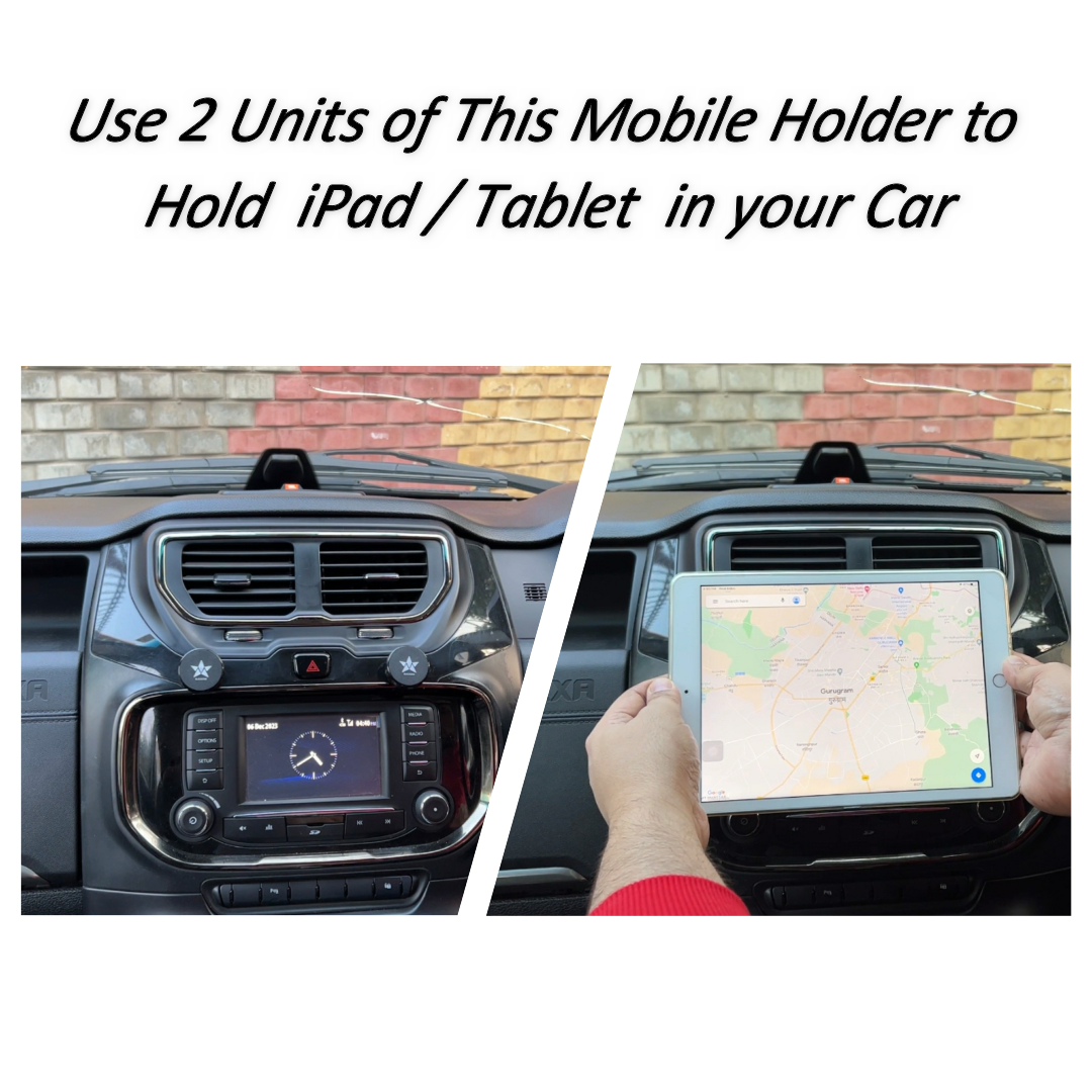 Blackstar SPIRO MAG - 540° Angle Rotation Enabled Magnetic Mobile Phone Holder for Car Dashboard / Bike / Home / Office