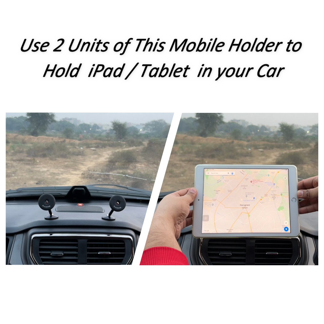Blackstar TITAN MAG - 720° Angle Rotation Enabled Magnetic Mobile Phone Holder for Car Dashboard / Bike / Home / Kitchen
