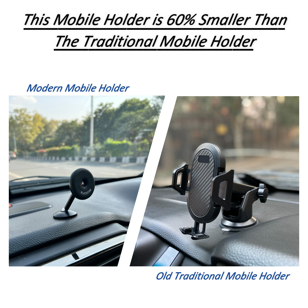 Blackstar TITAN MAG - 720° Angle Rotation Enabled Magnetic Mobile Phone Holder for Car Dashboard / Bike / Home / Kitchen