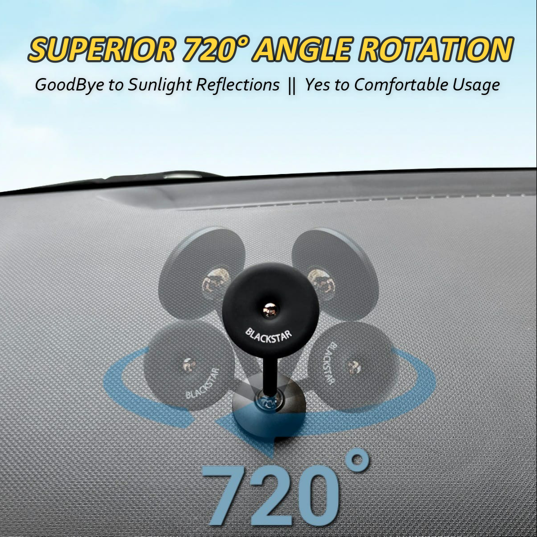 Blackstar TITAN MAG - 720° Angle Rotation Enabled Magnetic Mobile Phone Holder for Car Dashboard / Bike / Home / Kitchen