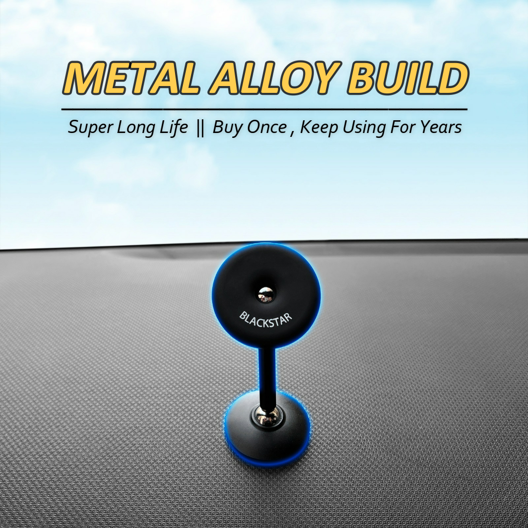 Blackstar TITAN MAG - 720° Angle Rotation Enabled Magnetic Mobile Phone Holder for Car Dashboard / Bike / Home / Kitchen