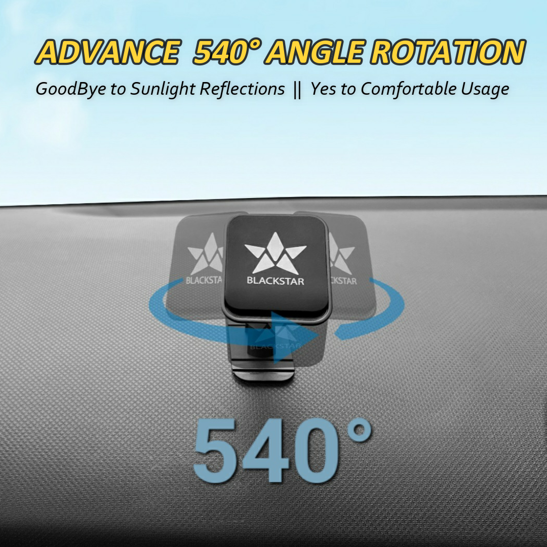 Blackstar ARMSTRONG Multi-Purpose Magnetic Mobile Phone Holder for Car Dashboard / Office ( Use on Dashboard Top as well as with AC Vent too )
