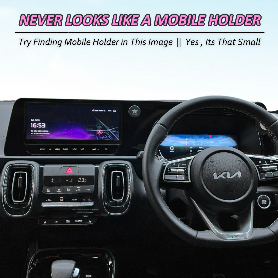 Blackstar SPIRO MAG - 540° Angle Rotation Enabled Magnetic Mobile Phone Holder for Car Dashboard / Bike / Home / Office