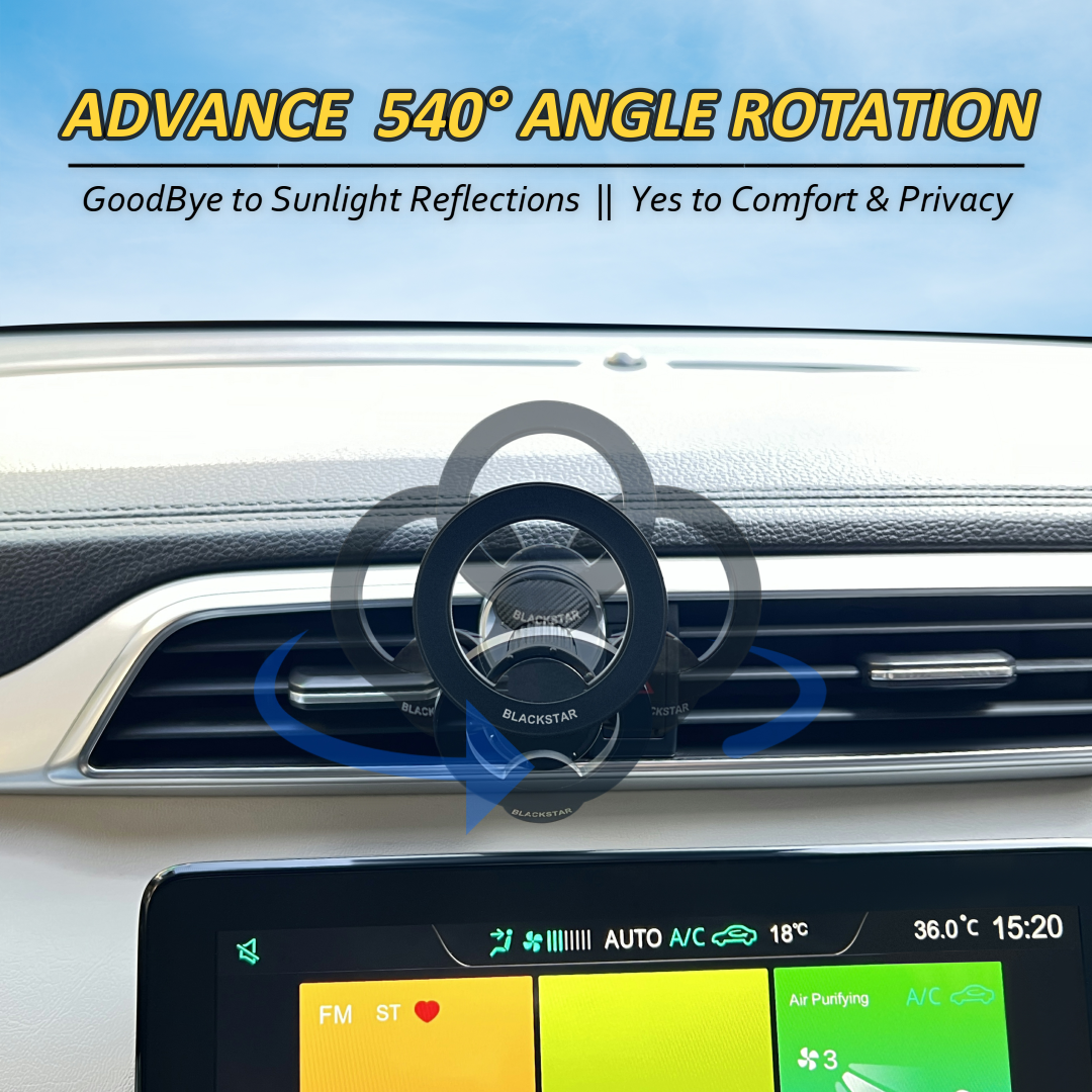 Blackstar AIR-SAFE VENT : MagSafe Mobile Phone Holder for Car AC VENTS with 540° Angle Rotation and Premium Design