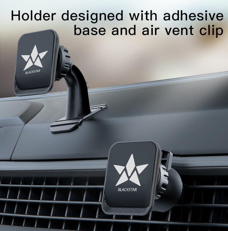 Blackstar ARMSTRONG Multi-Purpose Magnetic Mobile Holder - Use on Dashboard Top as well as with AC Vent too