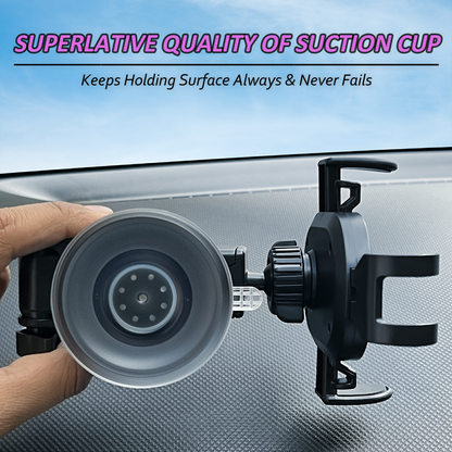 Blackstar A1-MAX Mobile Phone Holder for Car DASHBOARD / WINDSHIELD with Multi Angle Rotation and Adjustment ( Supports All Mobiles )