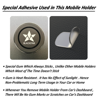 Blackstar Air-Safe SPHERE : MagSafe Mobile Phone Holder for Car DASHBOARD with 540° Angle Rotation and Unique Premium Design