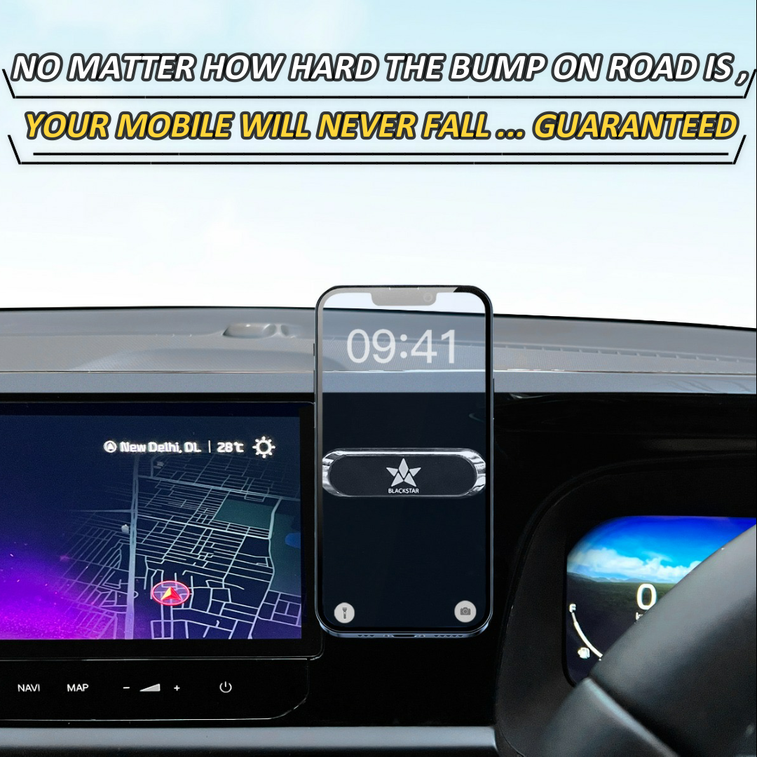 Blackstar MX1 [ Original ] Magnetic Mobile Phone Holder for Car Dashboard / Bike / Home / Kitchen