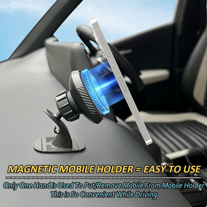 Blackstar ARMSTRONG Multi-Purpose Magnetic Mobile Phone Holder for Car Dashboard / Office ( Use on Dashboard Top as well as with AC Vent too )