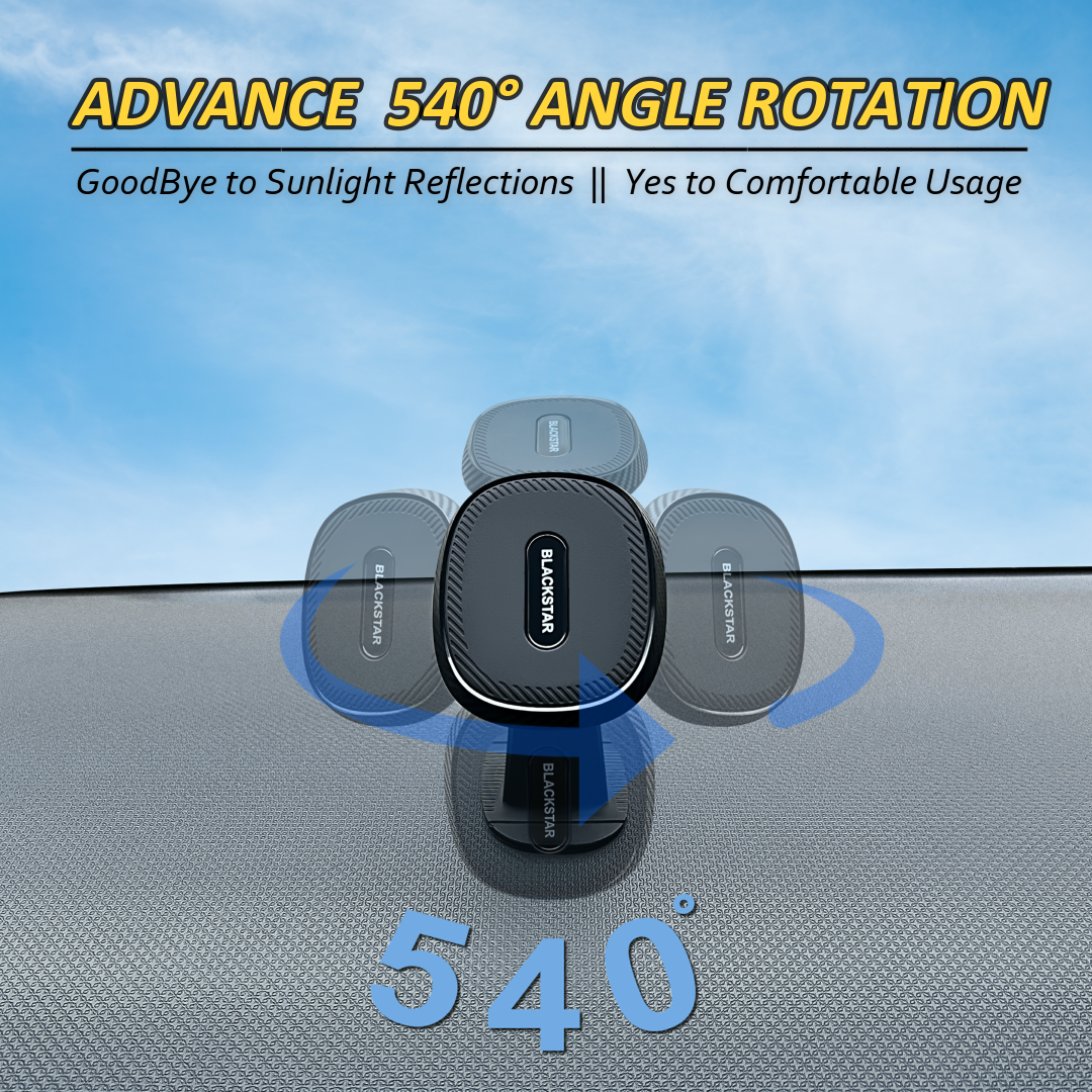 Blackstar ARMSTRONG Multi-Purpose Magnetic Mobile Phone Holder for Car Dashboard / Office ( Use on Dashboard Top as well as with AC Vent too )