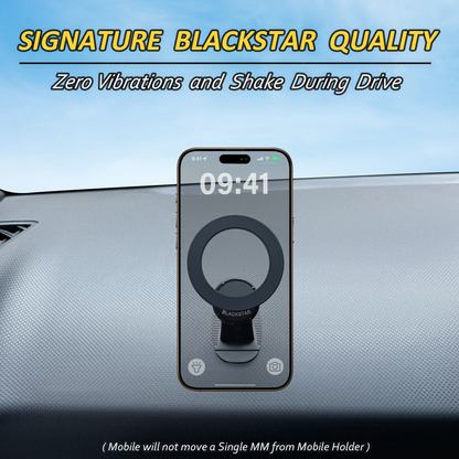 Blackstar Air-Safe DASH : MagSafe Mobile Phone Holder for Car DASHBOARD with 540° Angle Rotation and Stylish Premium Design
