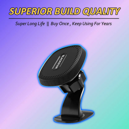 Blackstar ARMSTRONG Multi-Purpose Magnetic Mobile Phone Holder for Car Dashboard / Office ( Use on Dashboard Top as well as with AC Vent too )