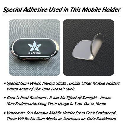 Blackstar ZEO MAG - 540° Angle Rotation Enabled Magnetic Mobile Phone Holder for Car Dashboard / Bike / Home / Kitchen