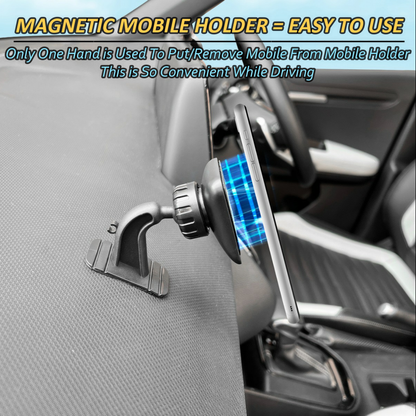 Blackstar ARMSTRONG Multi-Purpose Magnetic Mobile Phone Holder for Car Dashboard / Office ( Use on Dashboard Top as well as with AC Vent too )