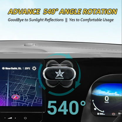 Blackstar ZEO MAG - 540° Angle Rotation Enabled Magnetic Mobile Phone Holder for Car Dashboard / Bike / Home / Kitchen