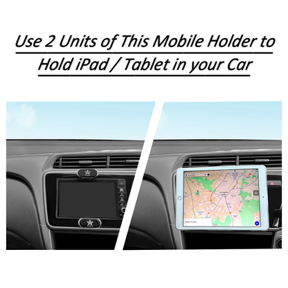 Blackstar ZEO MAG - 540° Angle Rotation Enabled Magnetic Mobile Phone Holder for Car Dashboard / Bike / Home / Kitchen