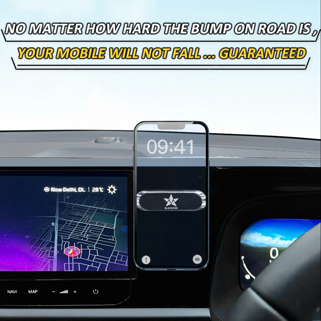 Blackstar MX1 [ Original ] Magnetic Mobile Phone Holder for Car Dashboard / Bike / Home / Kitchen