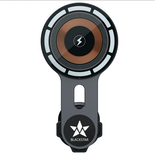 Blackstar AIR-SAFE CHARGE : MagSafe Mobile Holder for AC VENTS with Fast Wireless Charging - with 540° Angle Rotation and Striking Sleek Design